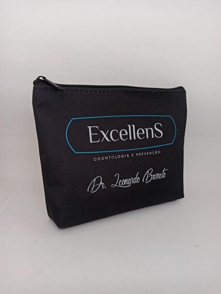 Necessaire Tema Odontologia com 22 cm Preta 001