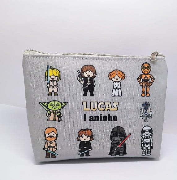 Kit Necessaire Festa Star Wars + Porta Moedas