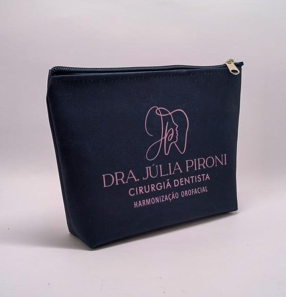 Necessaire Comercial Odontologia 18cm Preta Mod V 007