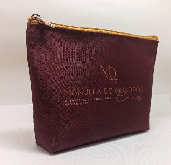 Necessaire Comercial Odontologia Modelo 18cm Bordô