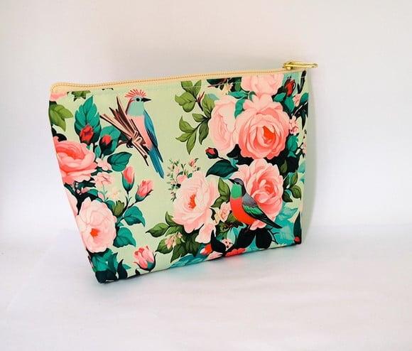 Necessaire Floral e Passaros
