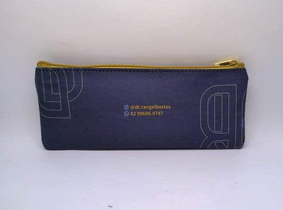 Carteira Comercial Odontologia Modelo 25 cm x 9cm Azul m