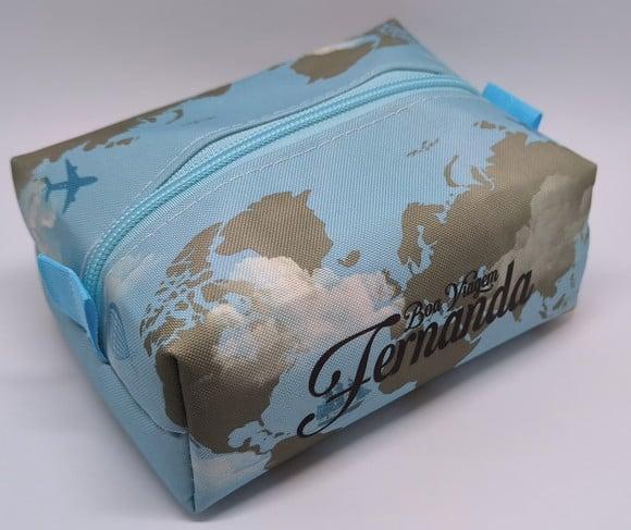 Mini Necessaire Box Mapa Mundi