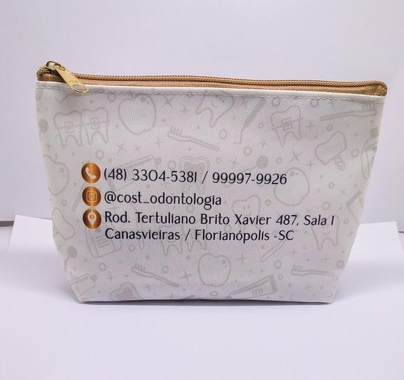 Necessaire Comercial Odontologia 18cm Mod Branca 0011