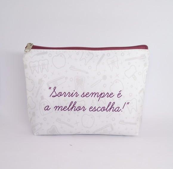 Necessaire Comercial Odontologia 18cm Mod Branca 0013