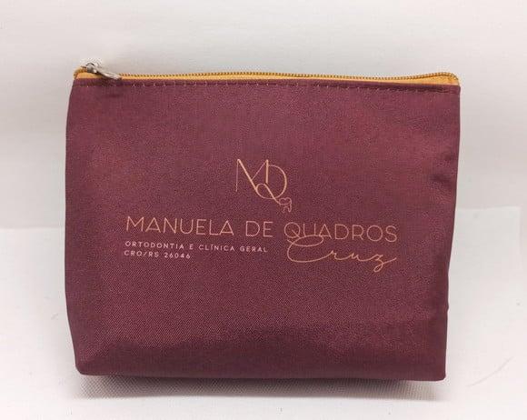 Necessaire Comercial Odontologia Modelo 18cm Bordô