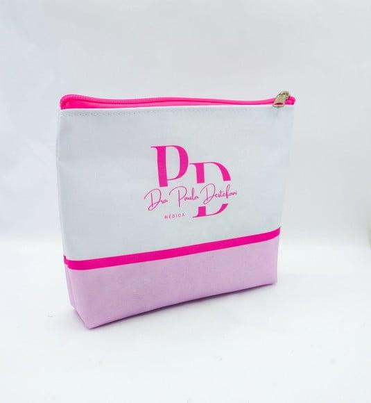 Necessaire Odontologia ou Dentista 18cm Rosa