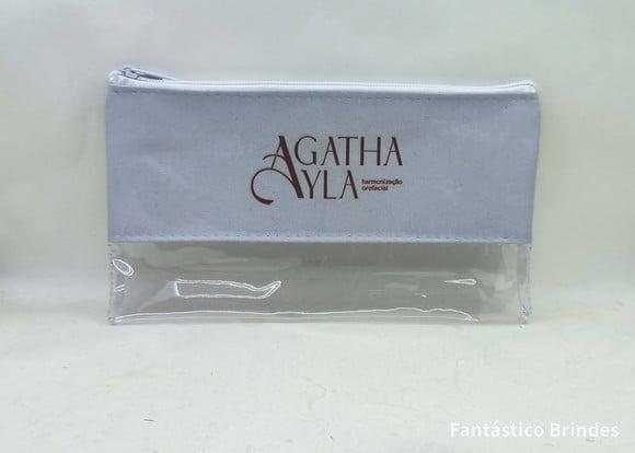 Necessaire Pvc 22 cm x 12 cm em Pvc