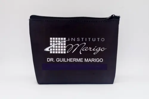 Carteira Comercial Odontologia Modelo 25 cm Preta