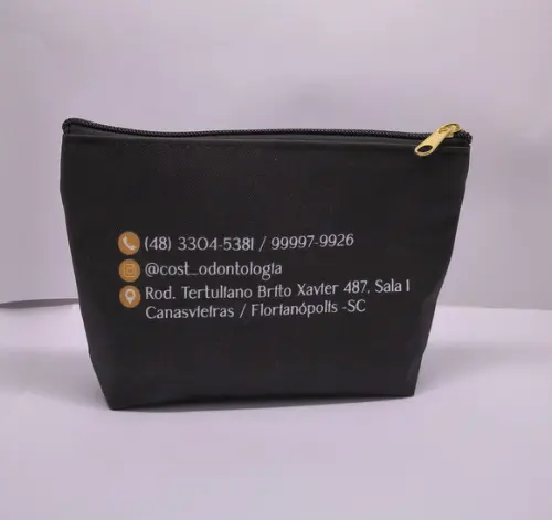 Carteira Comercial Odontologia Modelo 25 cm Preta 003