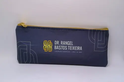 Carteira Comercial Odontologia Modelo 25 cm x 9cm Azul m