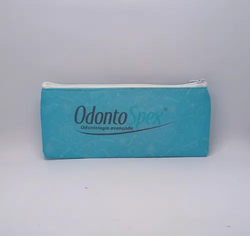 Carteira Comercial Odontologia Modelo 25 cm x 9cm Azul