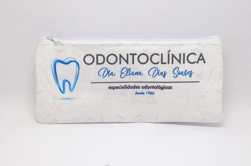 Carteira Comercial Odontologia Modelo 25 cm x 9cm Branca