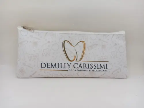 Carteira Comercial Odontologia Modelo 25 cm x 9cm Branca 001