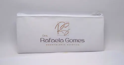 Carteira Comercial Odontologia Modelo 25 cm x 9cm Branca 012