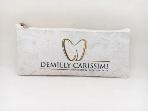 Carteira Comercial Odontologia Modelo 25 cm x 9cm Branca 001