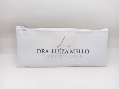 Carteira Comercial Odontologia Modelo 25 cm x 9cm Branca 004