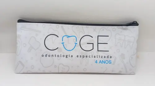 Carteira Comercial Odontologia Modelo 25 cm x 9cm Branca 002