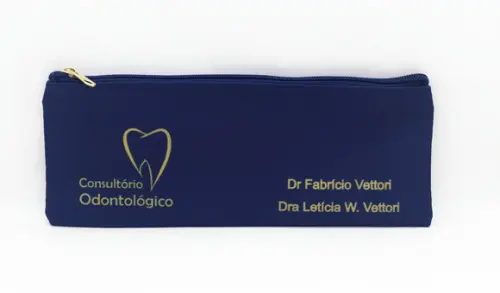 Carteira Odontologia Modelo 25 cm x 9cm - Azul Marinho