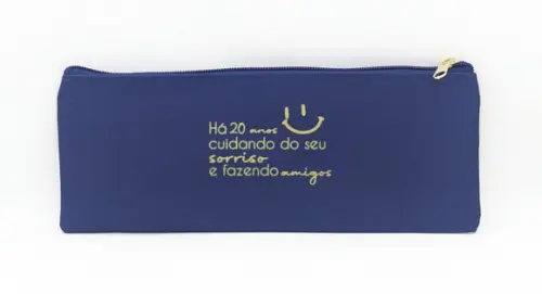Carteira Odontologia Modelo 25 cm x 9cm - Azul Marinho