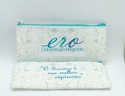 Carteira Odontologia Modelo 25 cm x 9cm Branca 005