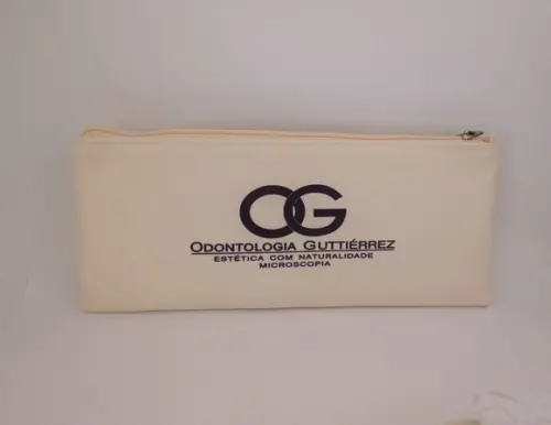 Carteira Odontologia Modelo 25 cm x 9cm Marfim 006