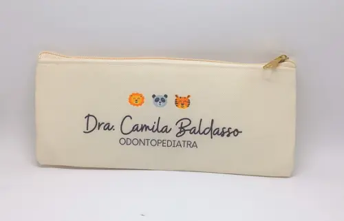 Carteira Odontologia Modelo 25 cm x 9cm Marfim 007