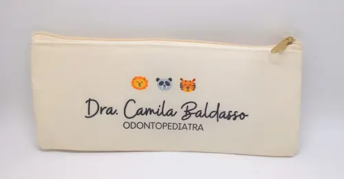 Carteira Odontologia Modelo 25 cm x 9cm Marfim 007