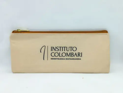 Carteira Odontologia ou Dentista Modelo 25 cm x 9cm Bege