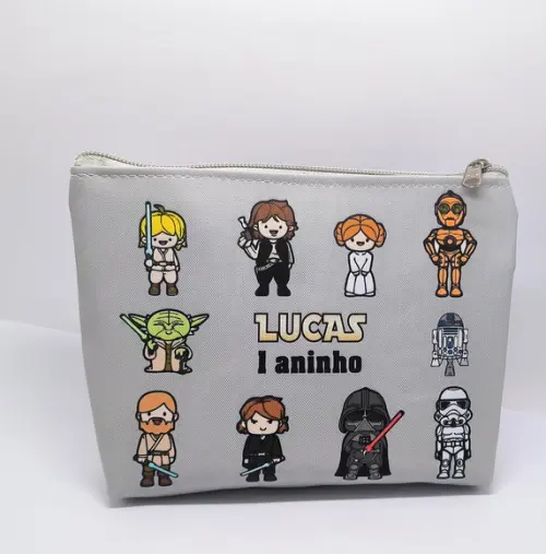 Kit Necessaire Festa Star Wars + Porta Moedas