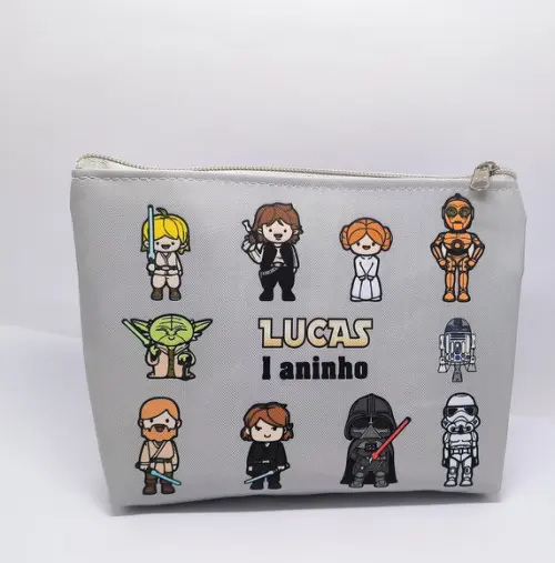 Kit Necessaire Festa Star Wars + Porta Moedas