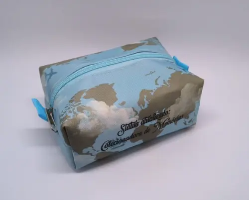 Mini Necessaire Box Mapa Mundi