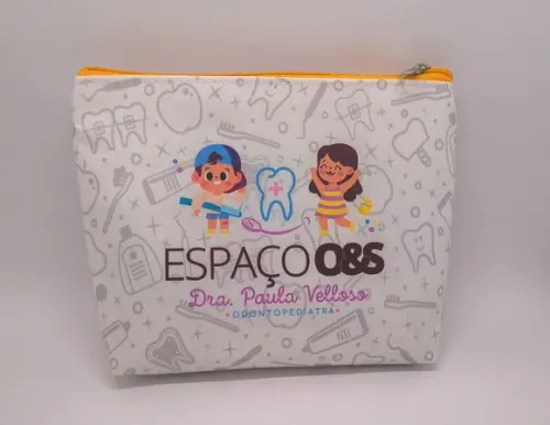 Necessaire Comercial Odontologia 18cm Mod Branca 010