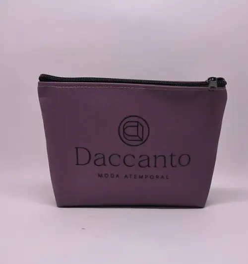 Necessaire Comercial Odontologia 18cm Mod Branca com Vinho