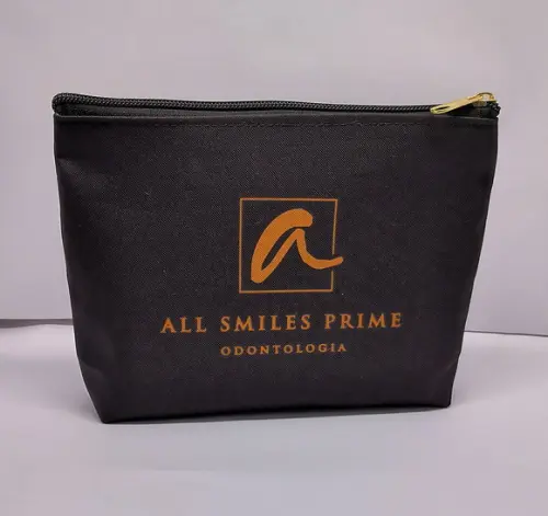Necessaire Comercial Odontologia 18cm Preta Mod V 004
