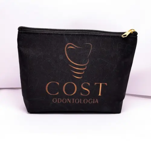 Necessaire Comercial Odontologia 18cm Preta Mod V 005