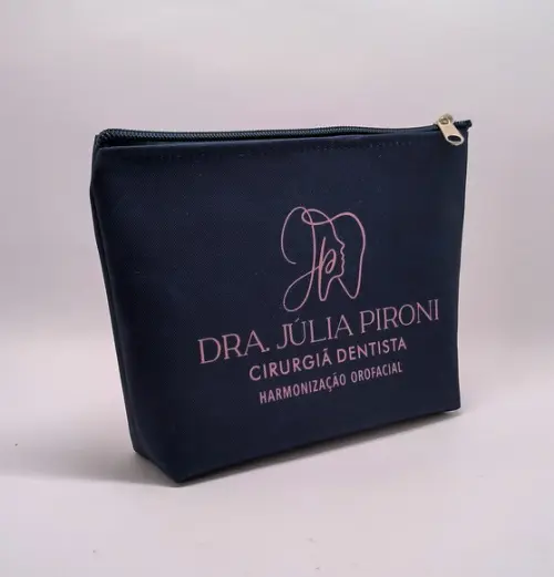 Necessaire Comercial Odontologia 18cm Preta Mod V 007