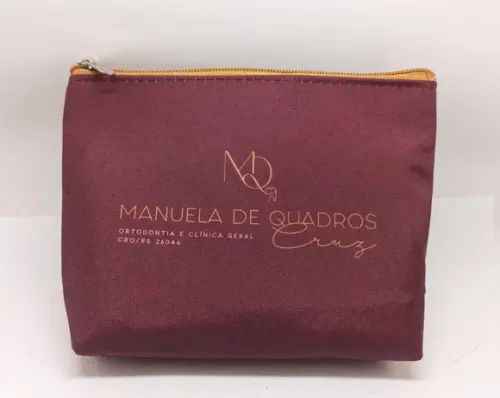 Necessaire Comercial Odontologia Modelo 18cm Bordô