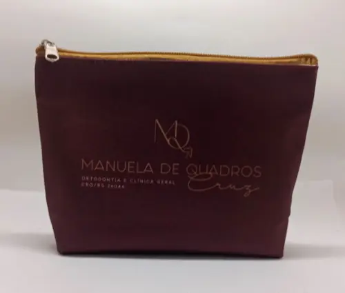 Necessaire Comercial Odontologia Modelo 18cm Bordô
