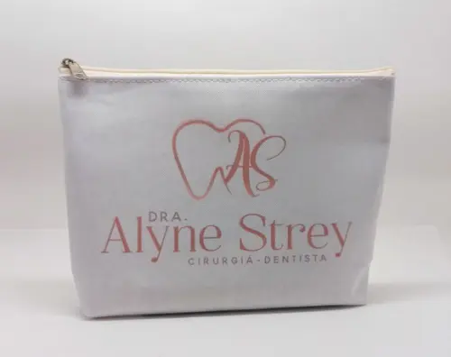 Necessaire Comercial Odontologia Modelo 18cm Granito Cinza