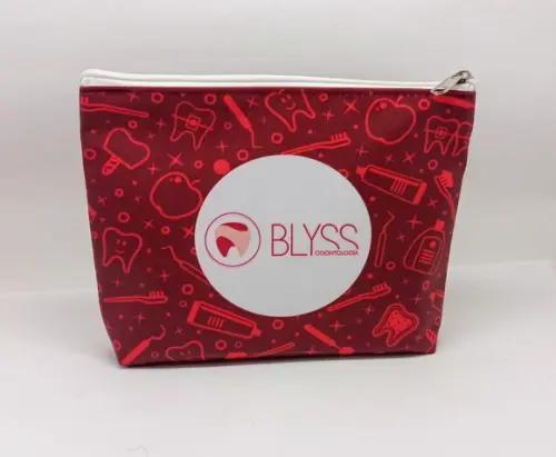 Necessaire Comercial Odontologia Modelo 18cm Vermelha