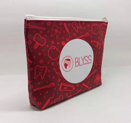 Necessaire Comercial Odontologia Modelo 18cm Vermelha