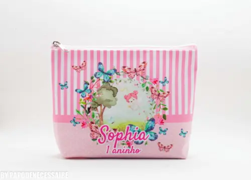 Necessaire Festa Jardim Fadas