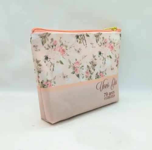 Necessaire Floral - com Nome Individualmente
