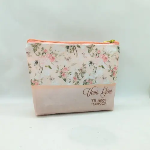 Necessaire Floral - com Nome Individualmente
