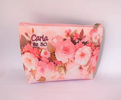 Necessaire Floral Salmão 001