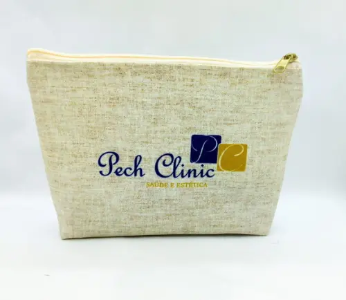 Necessaire Odontologia 18cm Estampa Linho
