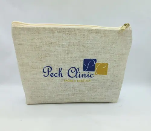 Necessaire Odontologia 18cm Estampa Linho