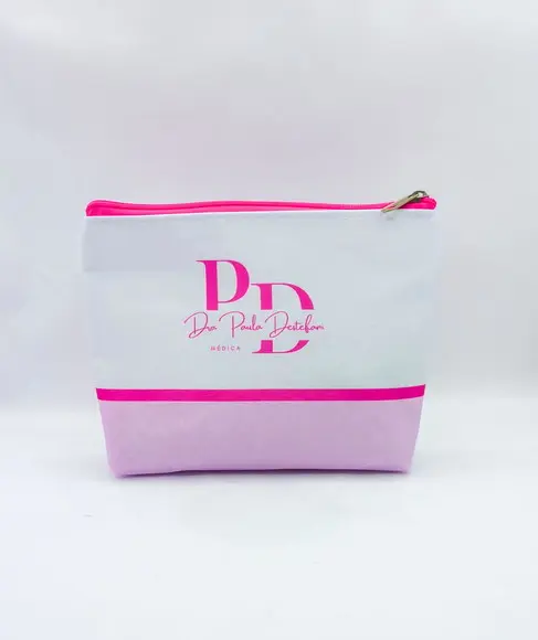 Necessaire Odontologia ou Dentista 18cm Rosa