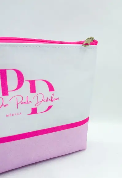 Necessaire Odontologia ou Dentista 18cm Rosa